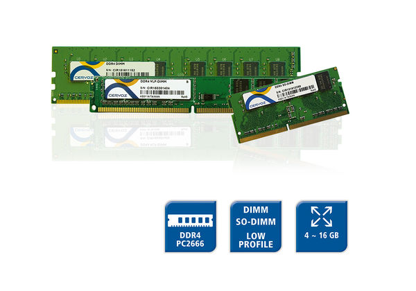 DDR4 PC2666 RAM - DIMM, SO-DIMM & Low Profile