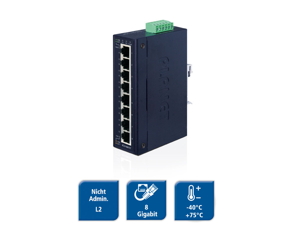 IGS-801T - 8-Port Gigabit Ethernet Switch