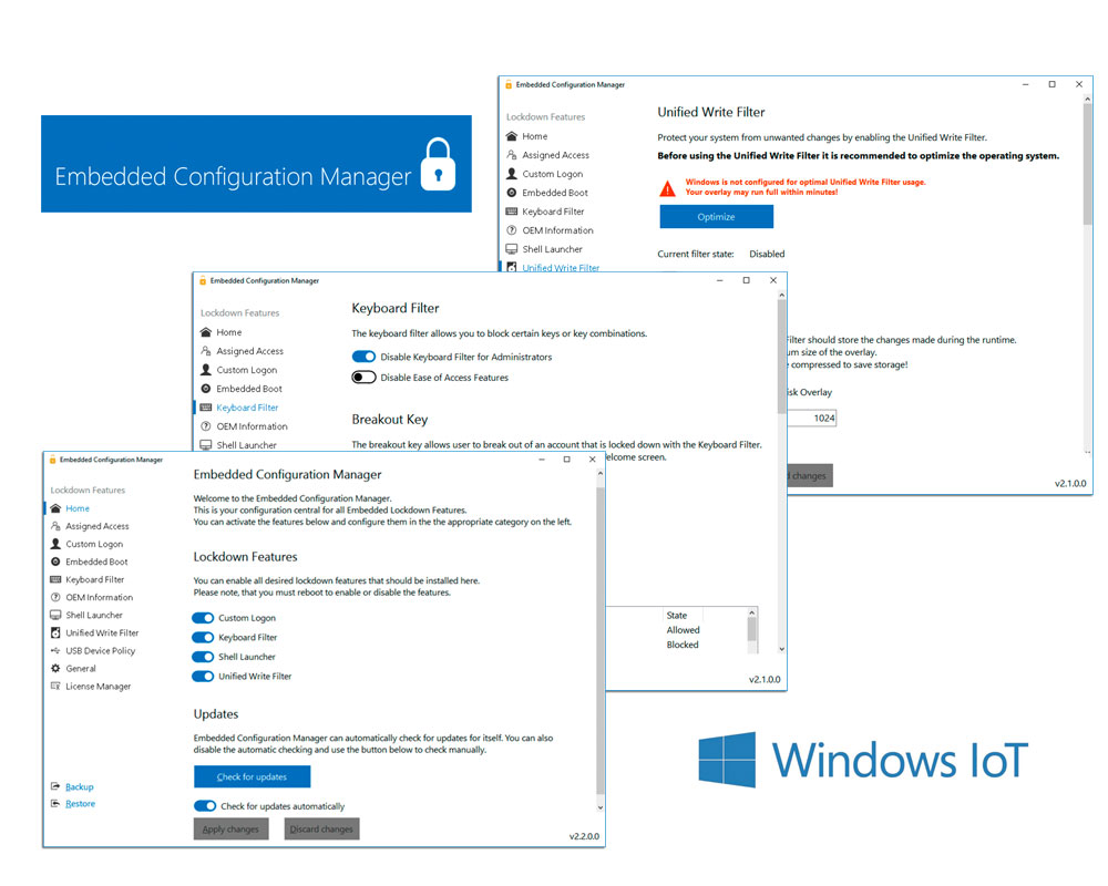 Embedded Configuration Manager für Windows 10-IoT